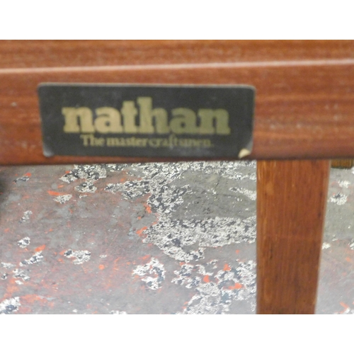 59 - Four mid-century Nathan chairs and dining table