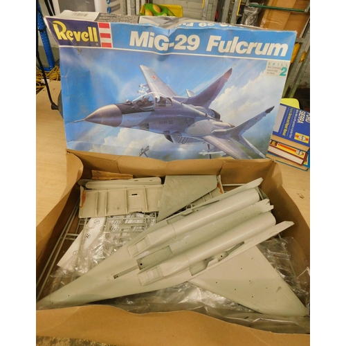 56 - Boxed Revell Mig-29 Fulcrum model - part assembled