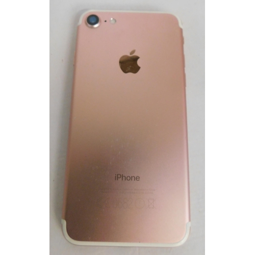 202 - Rose gold iPhone 7 W/O (faulty home button)