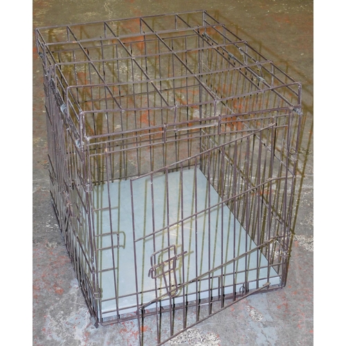 103 - Small folding dog cage - approx. 21