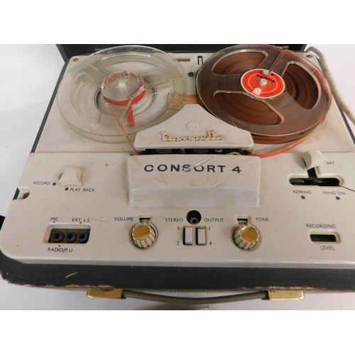 112 - Dansette Consort 4 reel to reel tape recorder - unchecked