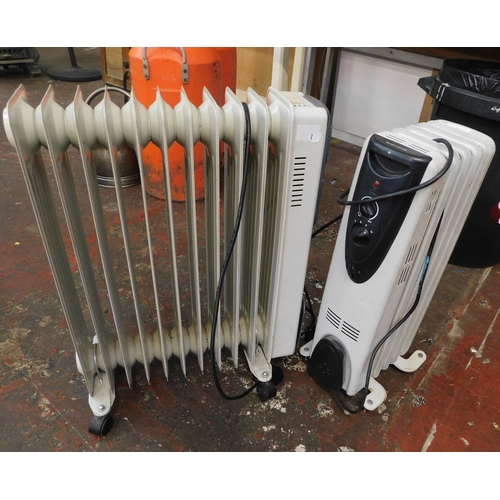 156 - Two oil filled radiators - unchecked