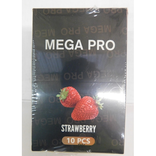 183 - Mega Pro vapes 10pcs - Strawberry