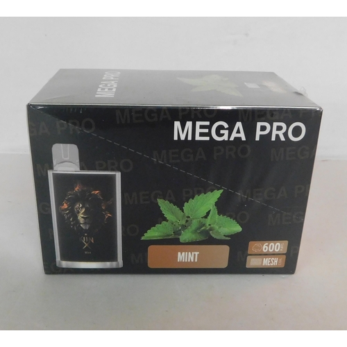 199 - Mega Pro vapes 10pcs - Mint