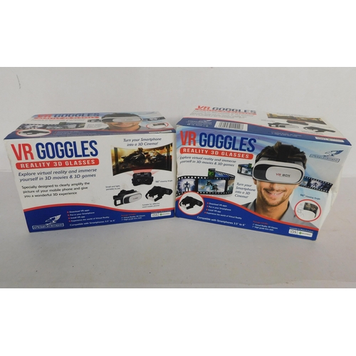 201 - Two boxed VR goggles reality 3D glasses - unchecked