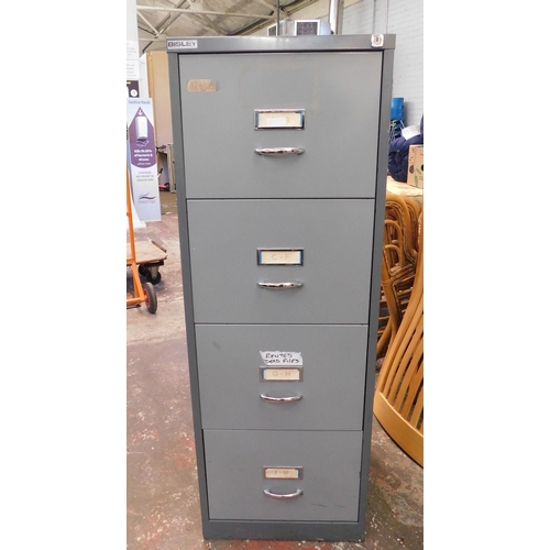 236 - Bisley four drawer filing cabinet