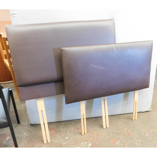 261 - Two single headboards