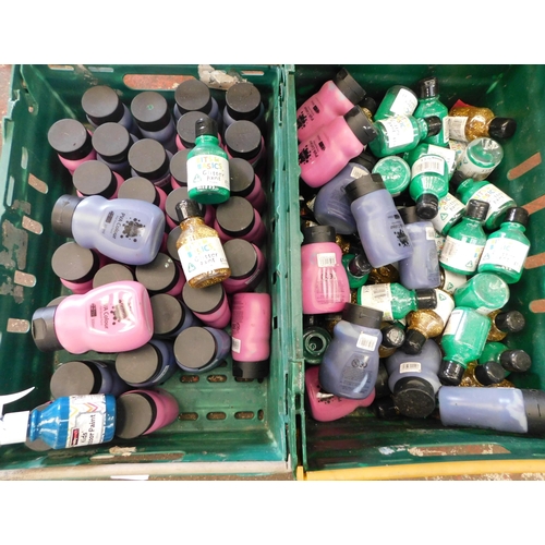 29 - Two trays of PVA paints - incl. glitter paints