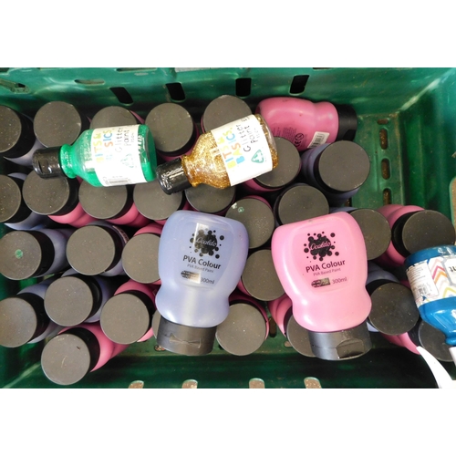 29 - Two trays of PVA paints - incl. glitter paints