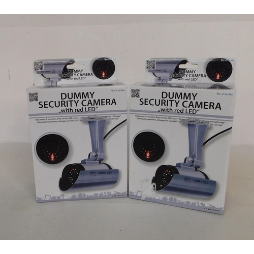 294 - Two boxed dummy security cameras with red LED - unchecked