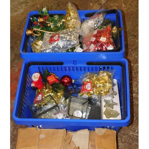 296A - Two baskets of Christmas items