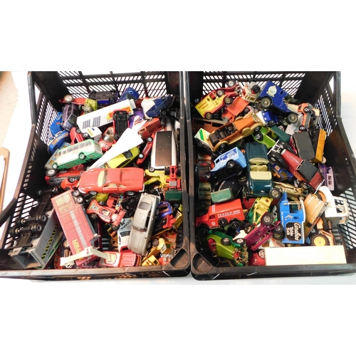 303 - Two trays of diecast - incl. Lesney, Corgi