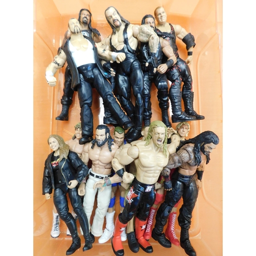 329 - 14x WWE wrestling figures