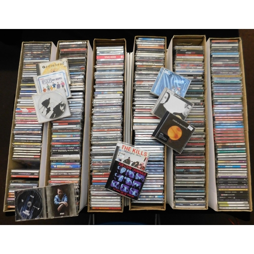 330 - Six boxes of mixed genre CDs