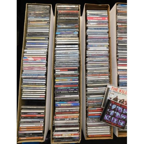 330 - Six boxes of mixed genre CDs