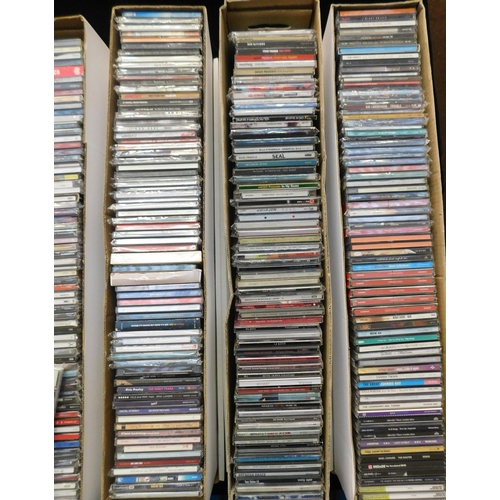 330 - Six boxes of mixed genre CDs