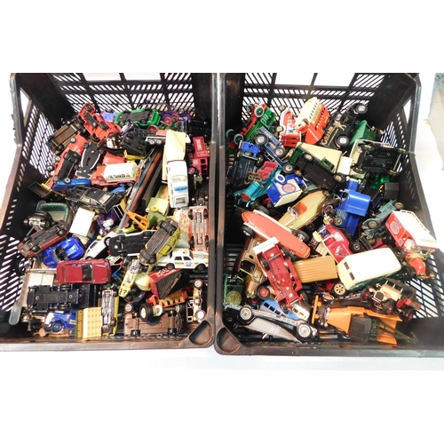 381 - Two trays of vintage diecast - incl. Corgi, Lledo