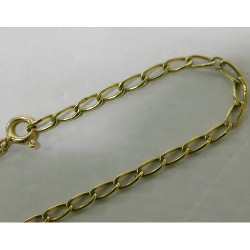 420 - 9ct Gold bracelet - weight 1.09g