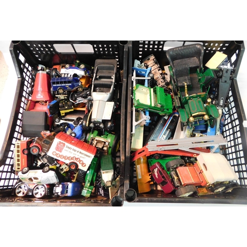 457 - Two trays of vintage diecast - incl. Corgi, Days Gone