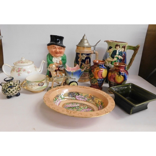 461 - Mixed ceramics - incl. Shelley, Old Court vases etc.