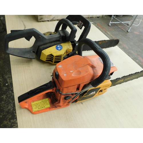 47 - Two McCulloch petrol chainsaws - both unchecked