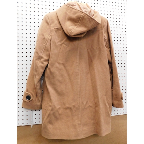 472 - New with tags - De La Creme wool and cashmere blend duffle coat - camel, size 10 RRP £125