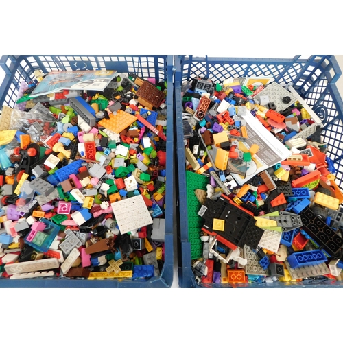 58 - Two trays of mixed Lego