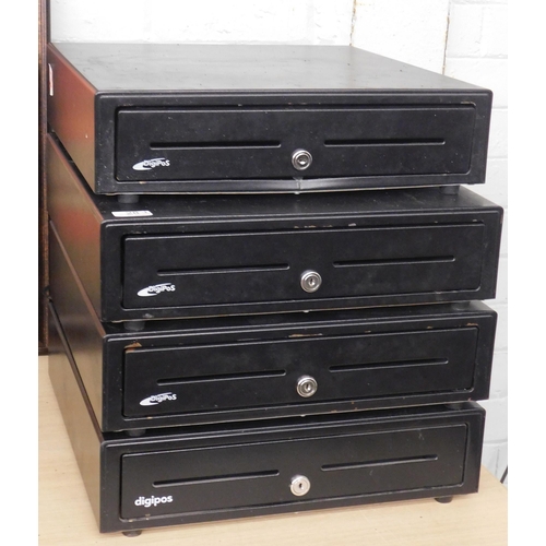 28 - 4 x DigiPos cash drawers (locked - no keys)