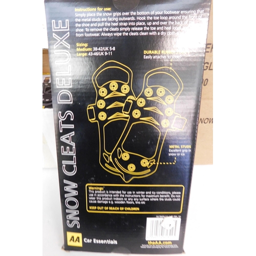 38 - Four boxes of approx. 12 new AA snow cheats deluxe - UK 9-12