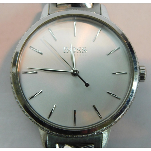 424 - Genuine ladies Boss silver watch - in W/O