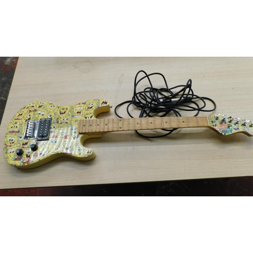 177 - Spongebob Squarepants Electric guitar and lead - unchecked