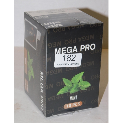 182 - New in box Mega Pro vapes 10pcs - Mint