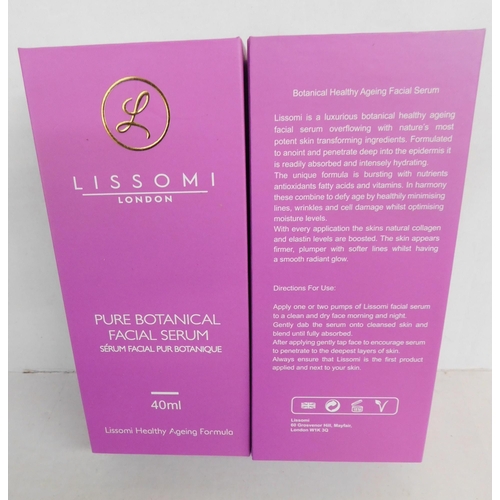 193 - 2x new and boxed Lissomi London pure botanical facial serum