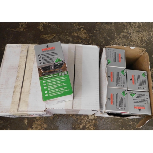 216 - 3x boxes of Nigrin air-con disinfectant