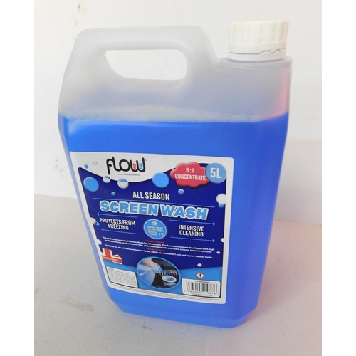 222 - Unopened 5L 'flow all season' screen wash concentrate