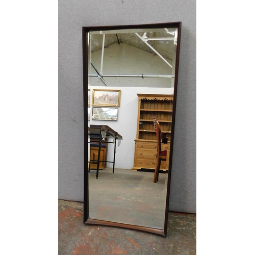 249 - Mid-century Danish bevel edged mirror