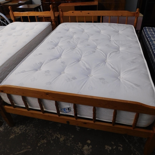 268 - Pine double bed and 54