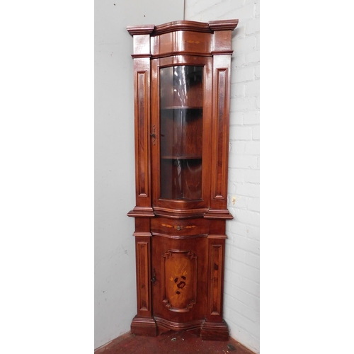 269 - Inlaid Italian style corner cabinet