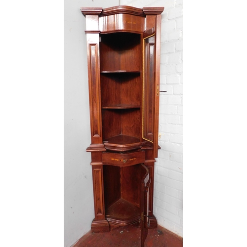 269 - Inlaid Italian style corner cabinet