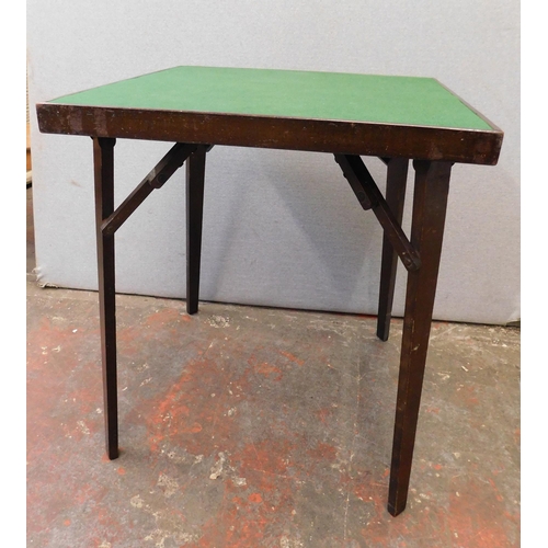 285 - Vintage folding card table