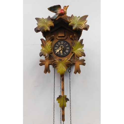 311 - Swiss Cuckoo clock with weights etc. - complete