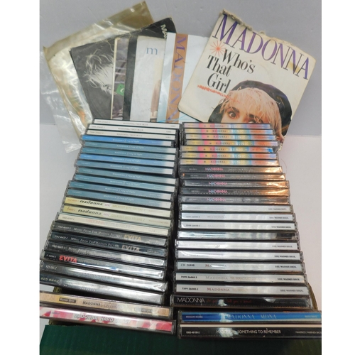 334 - Madonna collection - incl. 11x 45s and 47x CDs