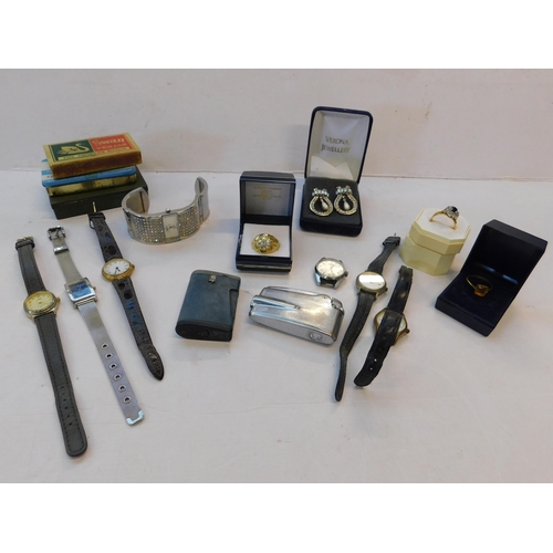 443 - Mixed items - incl. costume jewellery, vintage lighters etc.