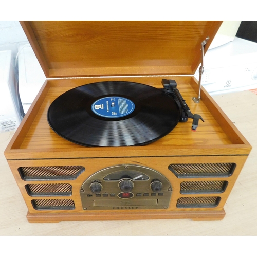 45 - Crossley record player, CD and radio - unchecked