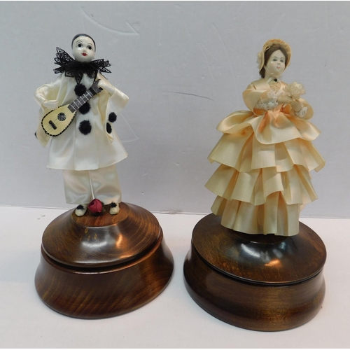 455 - Two Swiss movement musical figures by Judith Cipkin