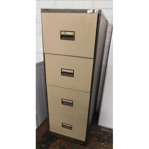 49 - Four drawer metal filing cabinet