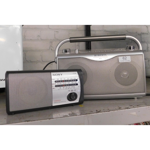 62 - Roberts DAB radio and one other