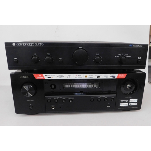 77 - Cambridge audio AS integrated amp and Denon AVR-5760H - unchecked