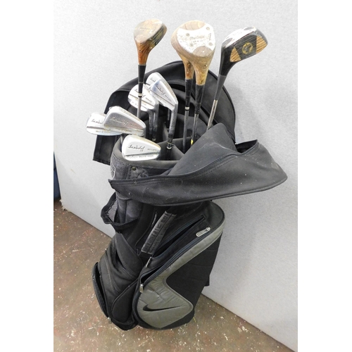 87 - Set of golf clubs/McGregor irons and mixed Woods and bag