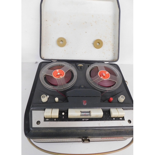 127 - Philips reel to reel tape recorder - unchecked